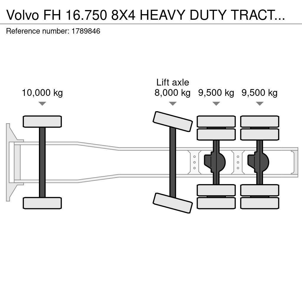 Volvo FH 16.750 8X4 HEAVY DUTY TRACTOR/SZM/TREKKER Tahače