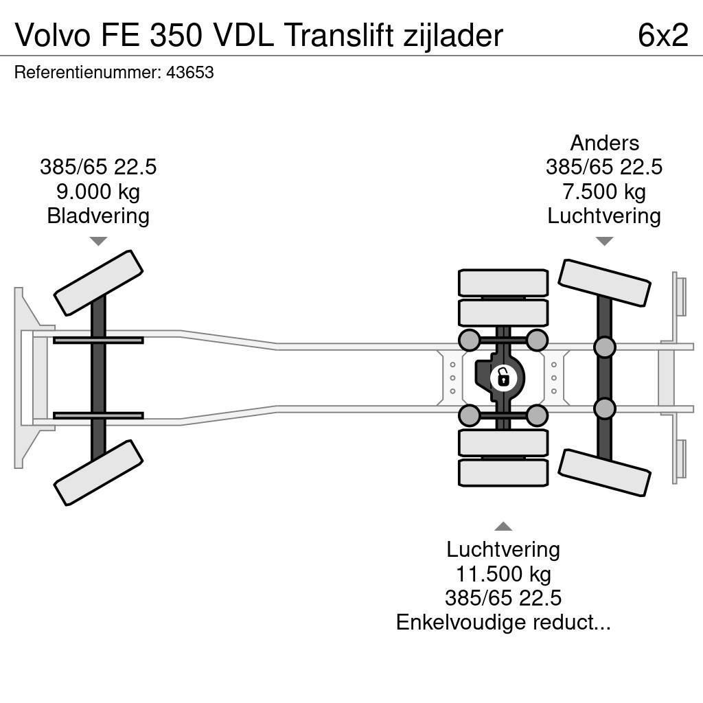 Volvo FE 350 VDL Translift zijlader Popelářské vozy