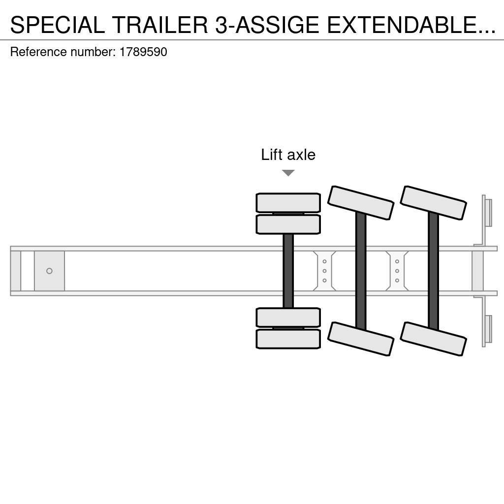  SPECIAL TRAILER 3-ASSIGE EXTENDABLE SEMI DIEPLADER Podvalníkové návěsy