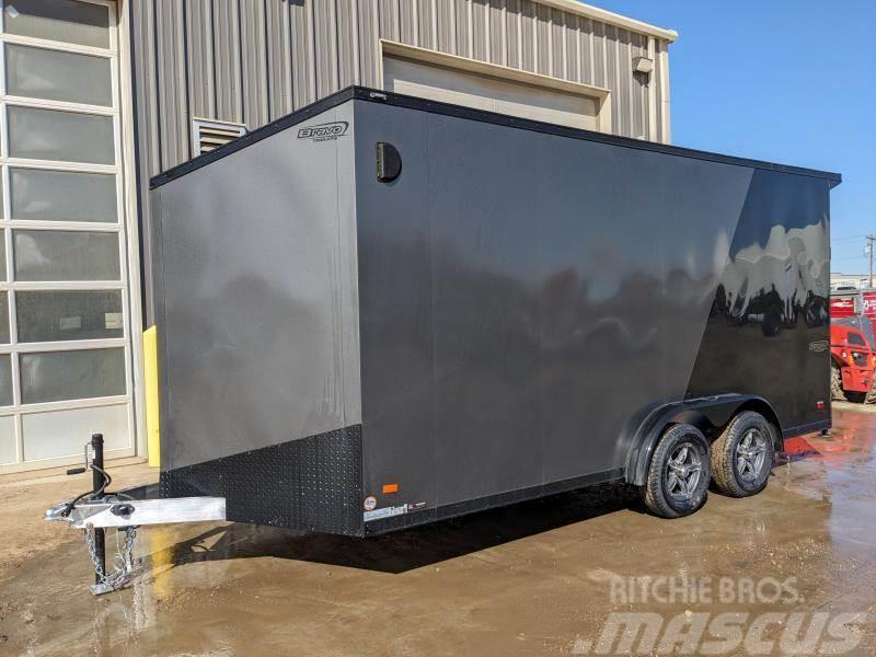  7.5FT x 16FT Enclosed Cargo Trailer Silver Star A Box body trailers