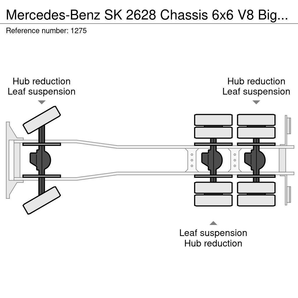 Mercedes-Benz SK 2628 Chassis 6x6 V8 Big Axle's Auxilery Top Con Nákladní vozidlo bez nástavby