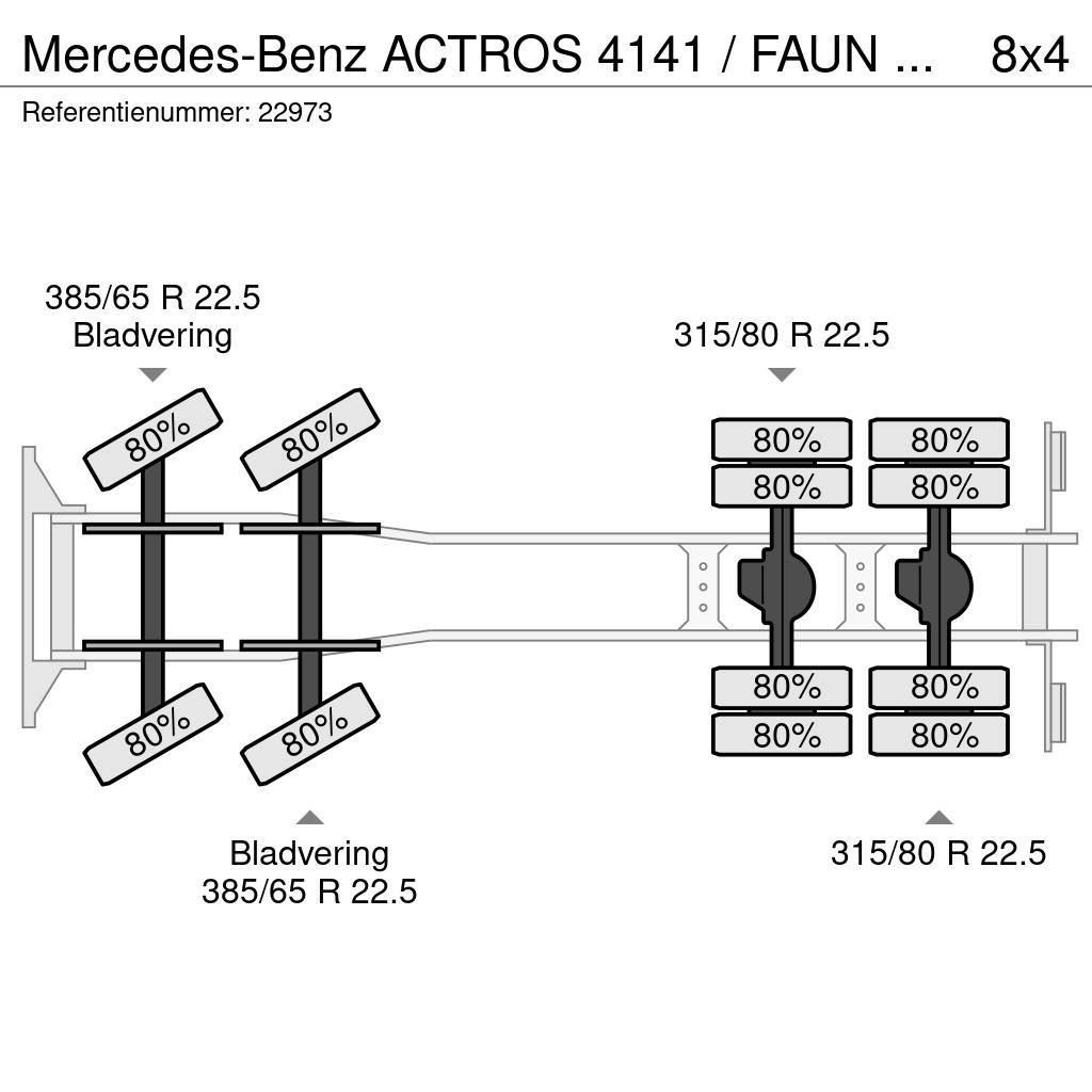 Mercedes-Benz ACTROS 4141 / FAUN HK60 MOBILE CRANE WITH JIB Univerzální terénní jeřáby