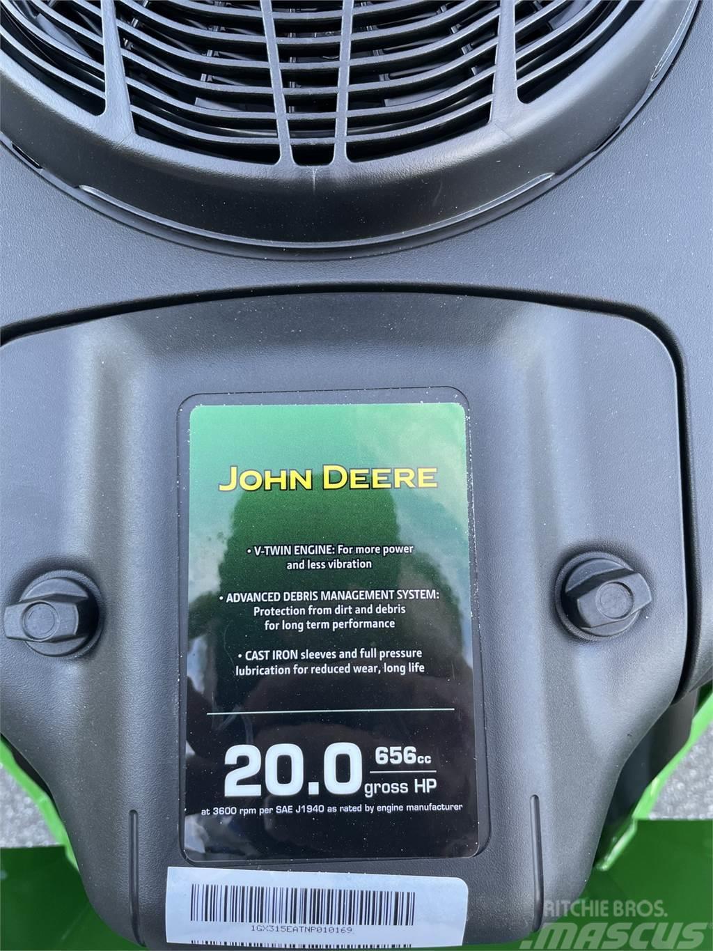 John Deere Z315E Sekačky s nulovým poloměrem otáčení
