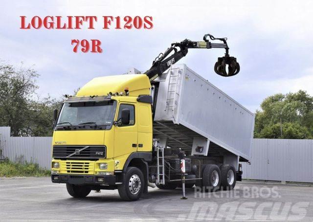 Volvo FH 12 460 Abrollkipper * LOGLIFT F120S 79R * TOP Hákový nosič kontejnerů