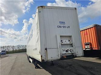 Krone sd | 3 axle mega closed box trailer| damage in fro