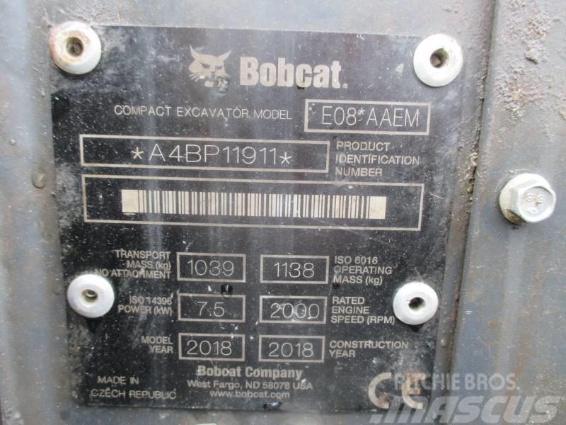 Bobcat E 08 Mini excavators < 7t (Mini diggers)