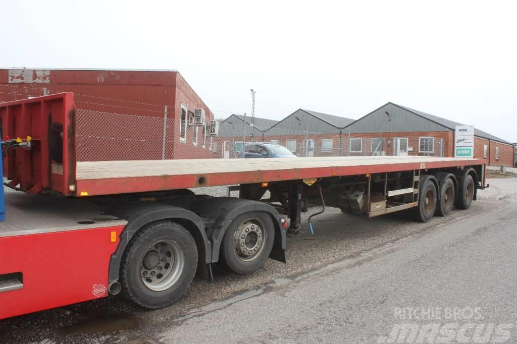 Broshuis 3 Ax  flat extension trailer. Flatbed/Dropside semi-trailers