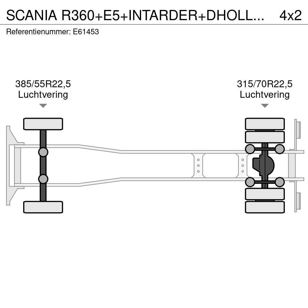 Scania R360+E5+INTARDER+DHOLLANDIA Cable lift demountable trucks