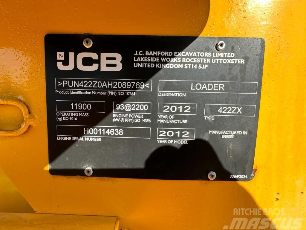 JCB AS NEW 600 HRS ONLY! 422 ZX LOADER LADLADER KOMATS Wheel loaders