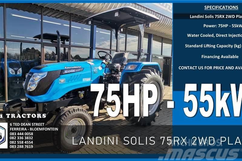 Landini SOLIS 75RX 2WD PLATFORM Tractors