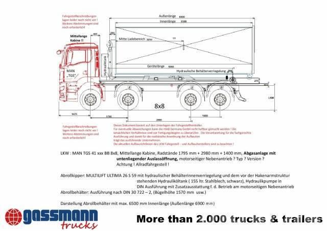 Hiab Ultima 26S59 Abrollanlage Hook lift trucks