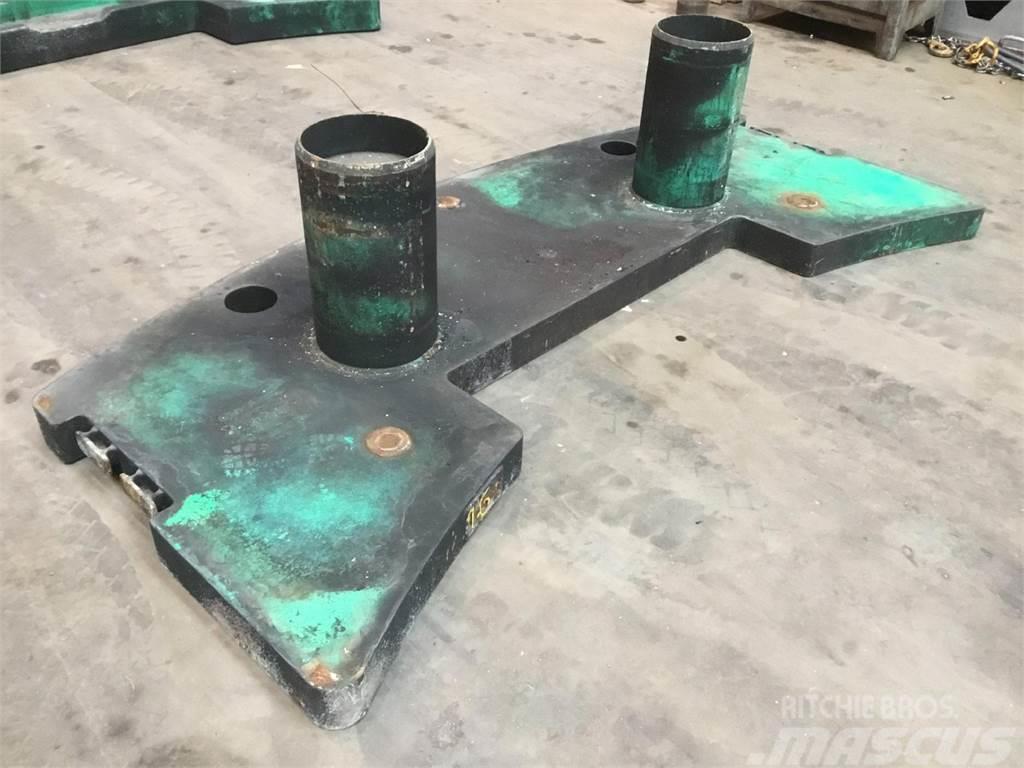 Faun ATF 60-3 counterweight base plate 1,6 ton Crane parts and equipment