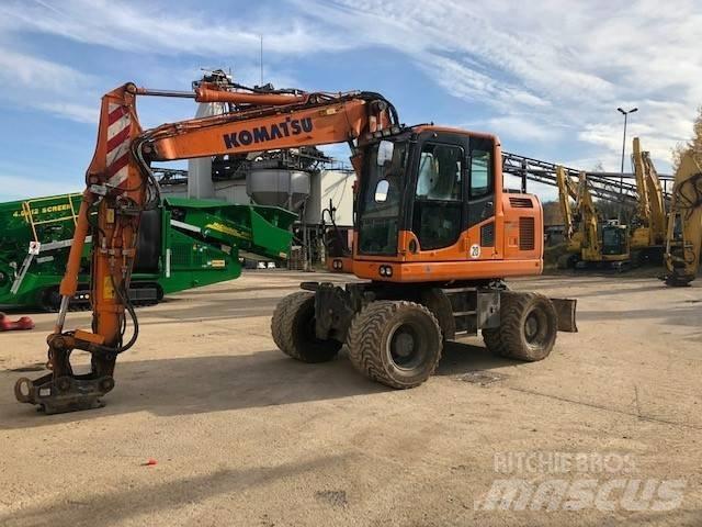 Komatsu PW148-10 Kolová rýpadla