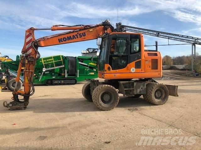 Komatsu PW148-10 Kolová rýpadla