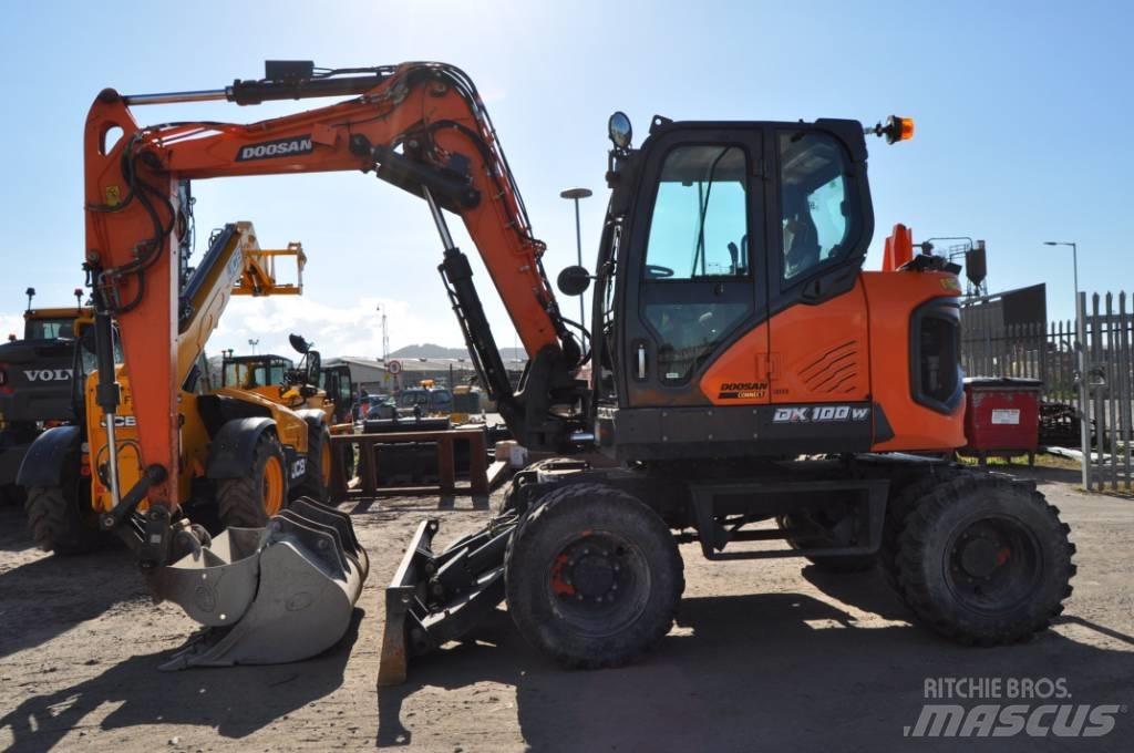 Doosan DX 100-7 Kolová rýpadla