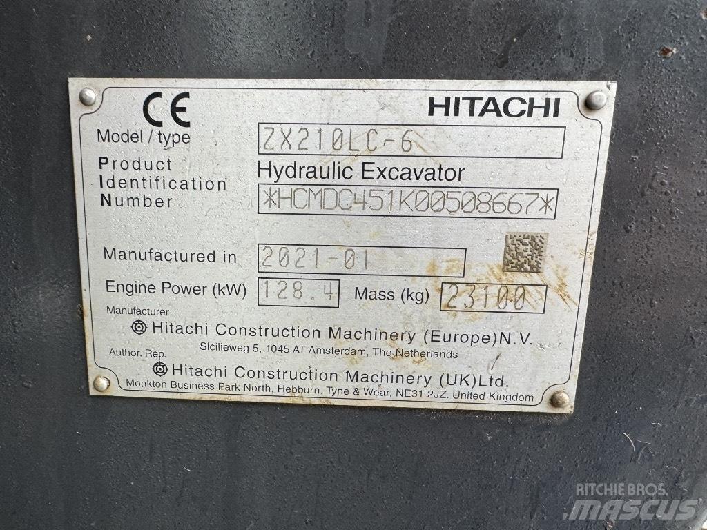 Hitachi ZX 210 LC-6 Pásová rýpadla