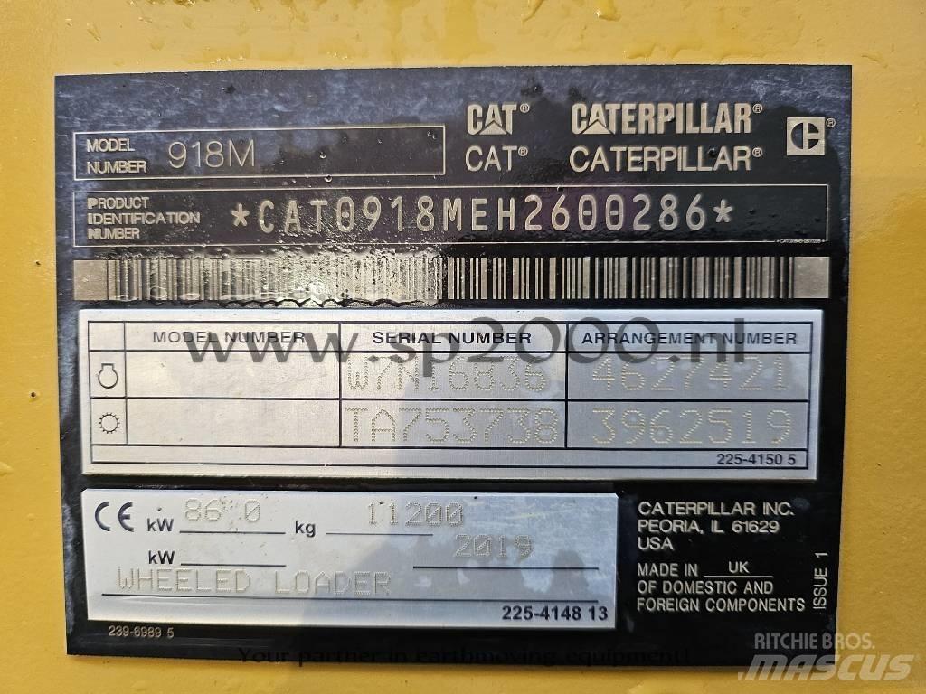 CAT 918 M Kolové nakladače