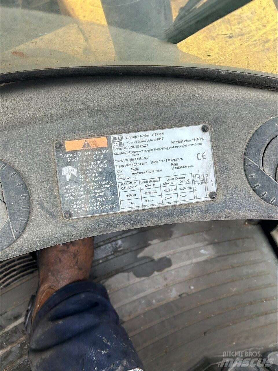 Hyster H12.00XM6 Dieselové vozíky