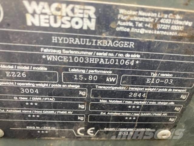 Wacker EZ26 Mini rýpadla < 7t