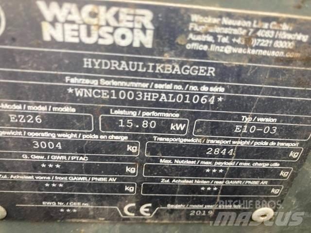 Wacker EZ26 Mini rýpadla < 7t