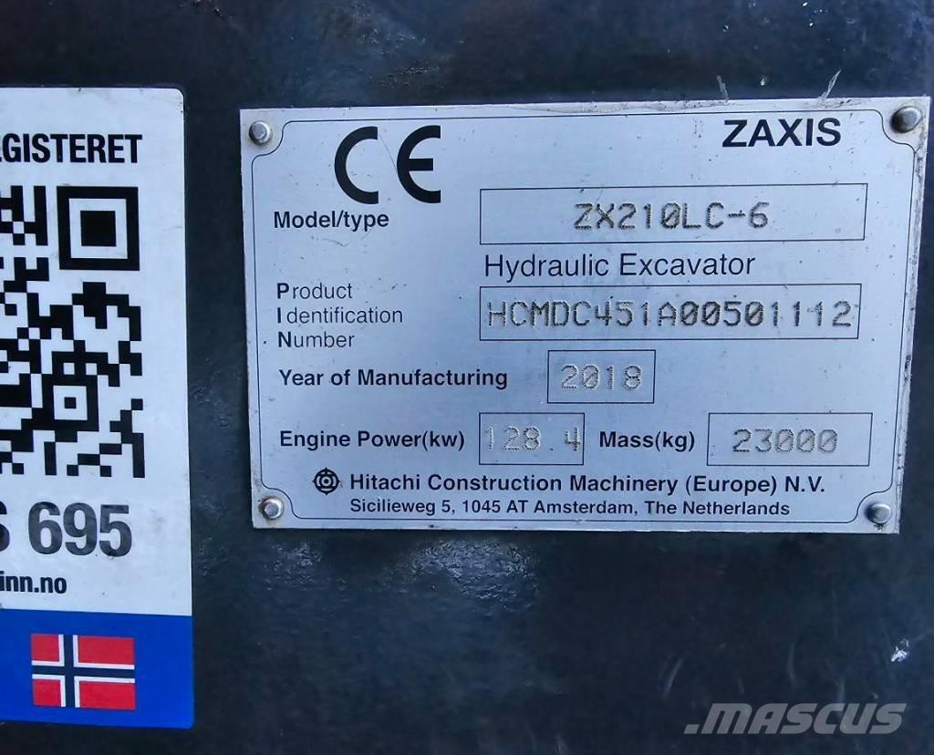Hitachi ZX 210 LC-6 Pásová rýpadla