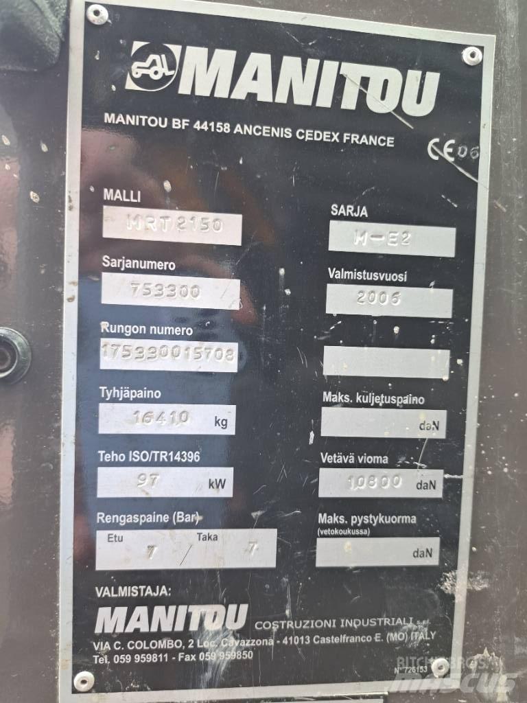 Manitou MRT 2150 Teleskopické manipulátory