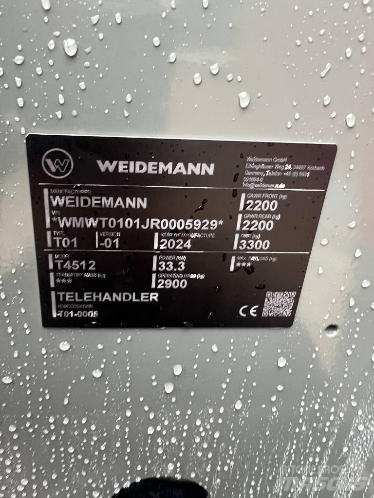 Weidemann 4512 Teleskopické nakladače pro zemědělství
