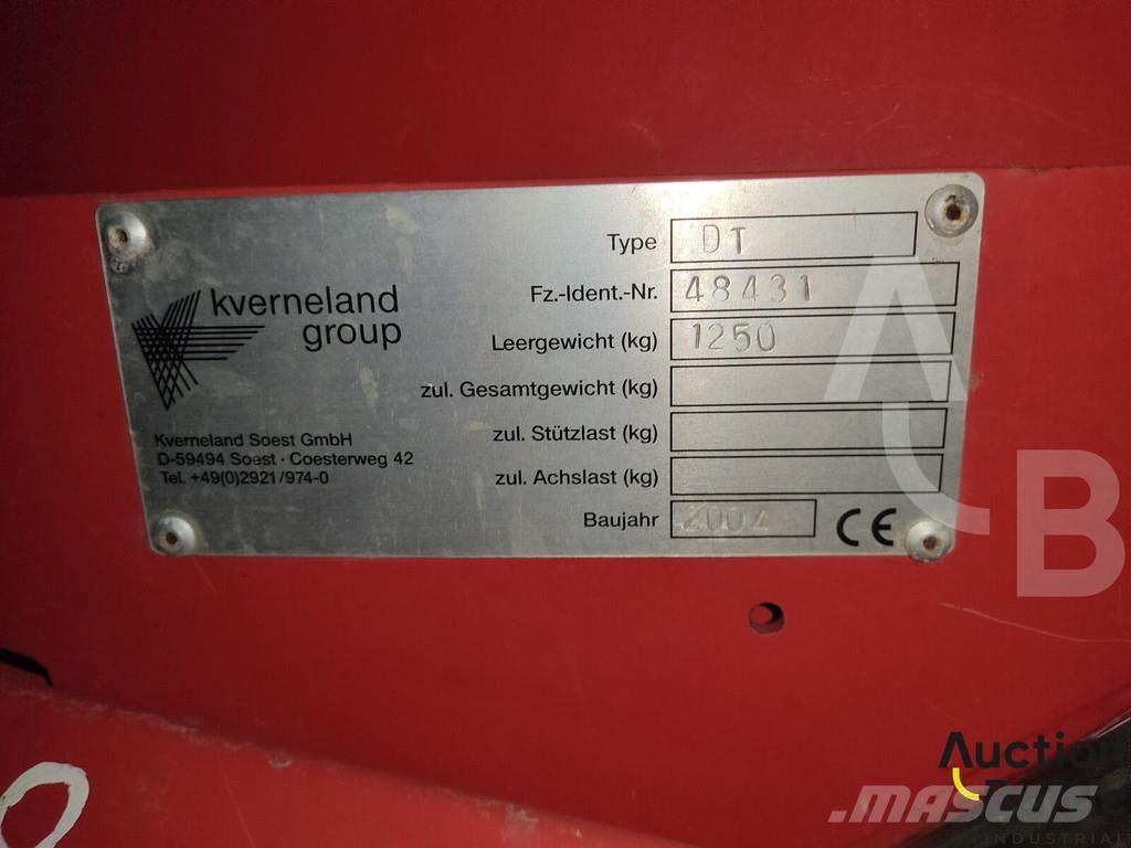 Kverneland DT-6 Mechanické secí stroje
