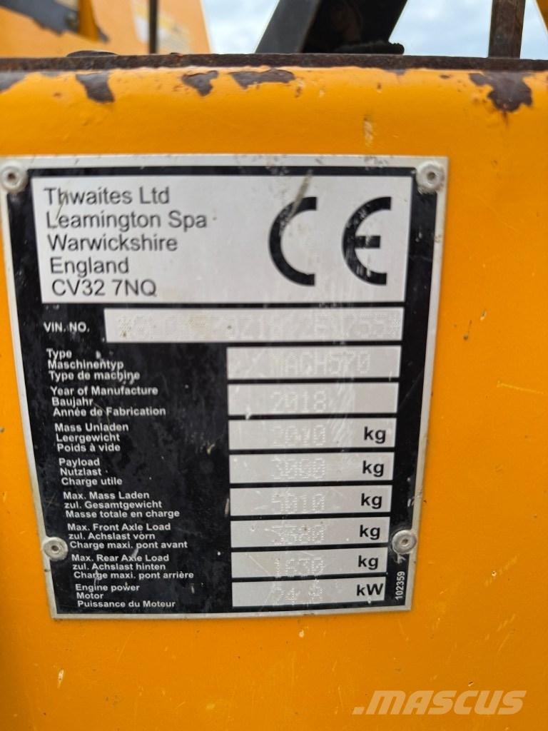 Thwaites 3 ton Vyklápěcí dempry