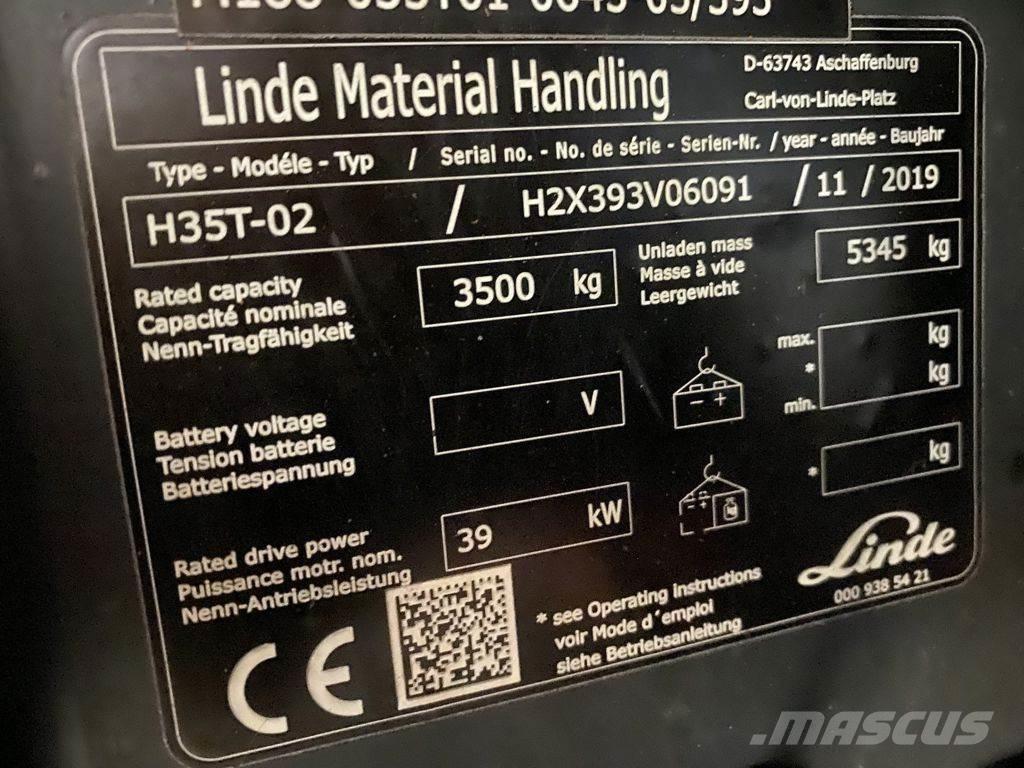 Linde H35T-02 LPG vozíky