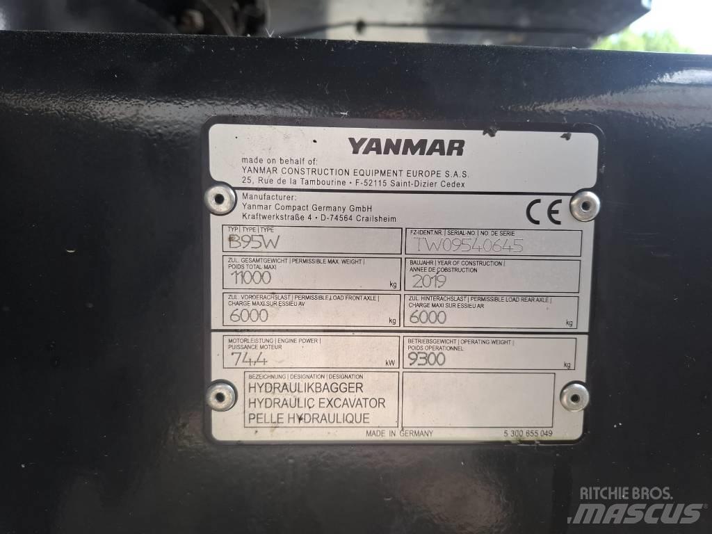 Yanmar B 95 W Kolová rýpadla