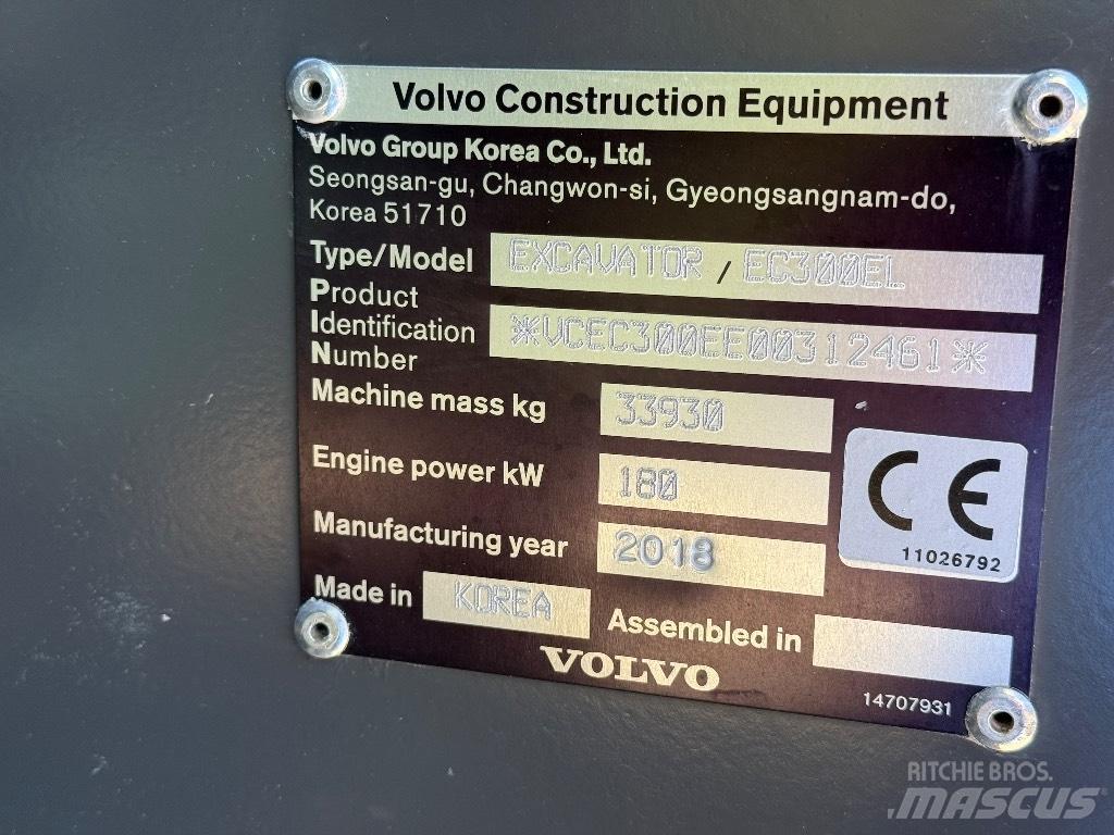 Volvo EC 300 EL Pásová rýpadla