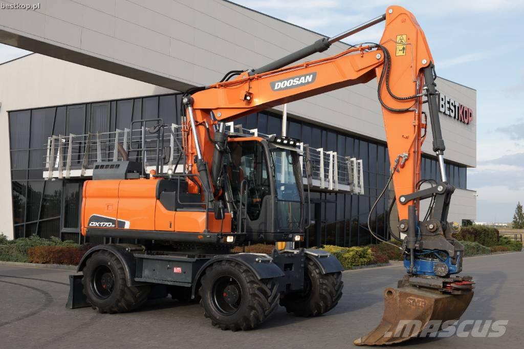Doosan DX170W-5 Kolová rýpadla