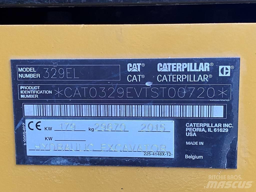 CAT 329 EL Pásová rýpadla