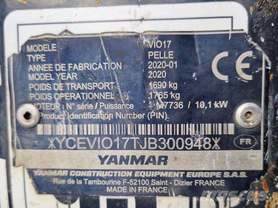 Yanmar Vio 17 Mini rýpadla < 7t