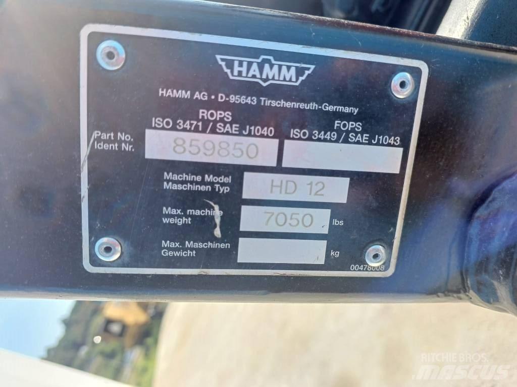 Hamm HD 12 Tandemové válce