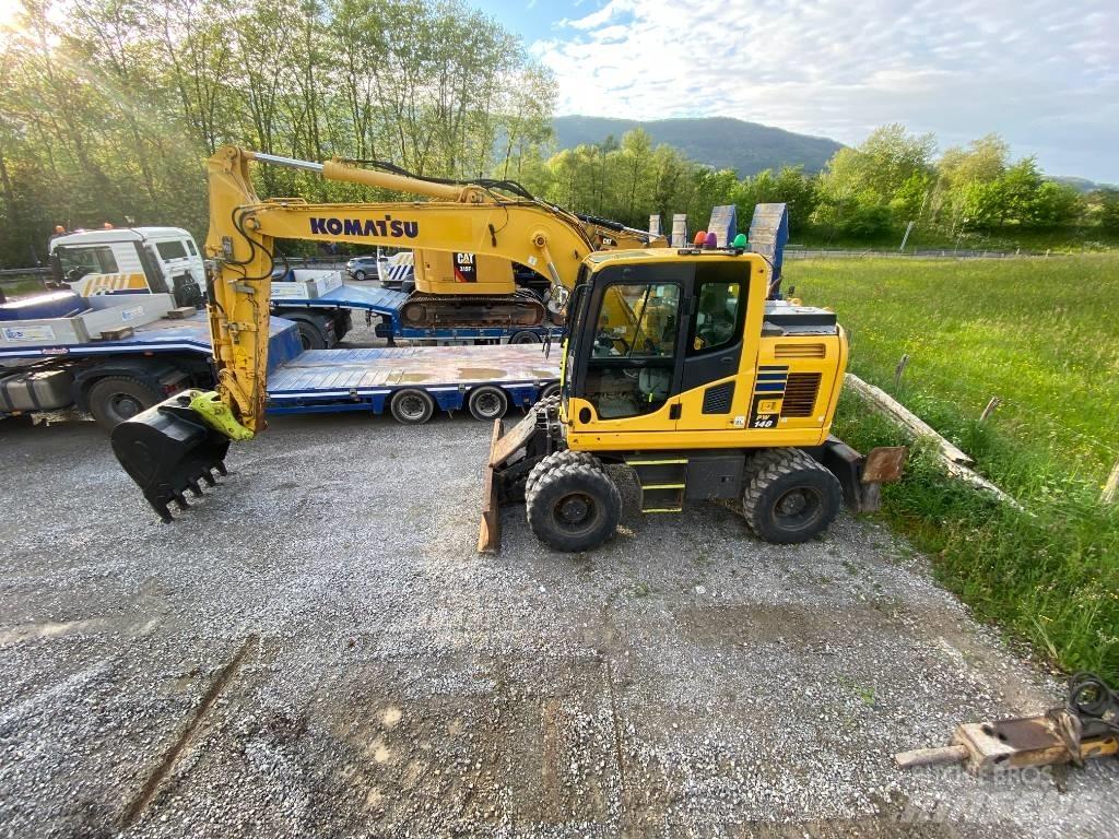 Komatsu PW 148 Kolová rýpadla