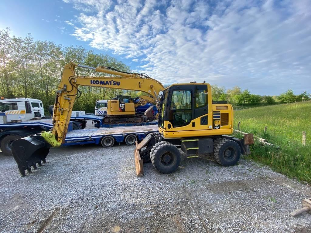 Komatsu PW 148 Kolová rýpadla