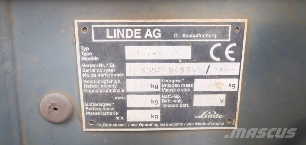 Linde H40T-01 LPG vozíky