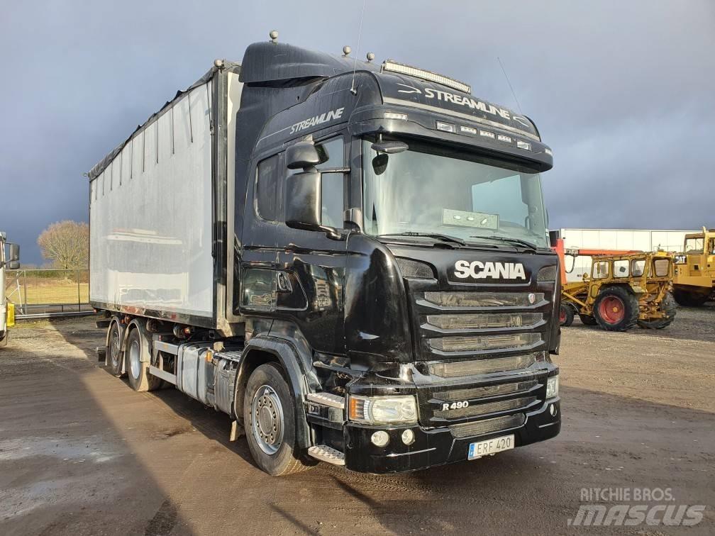 Scania R 490 Vozy na dřevní štěpku
