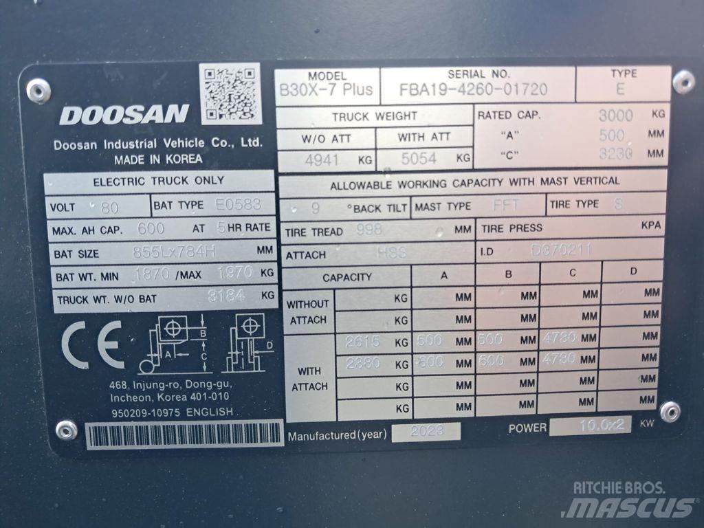 Doosan B30X-7 Plus Akumulátorové vozíky