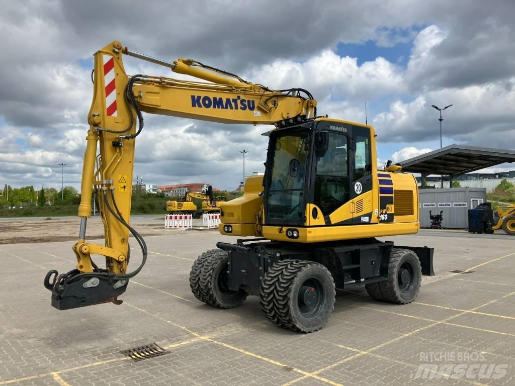 Komatsu PW 160-11 E0 Kolová rýpadla