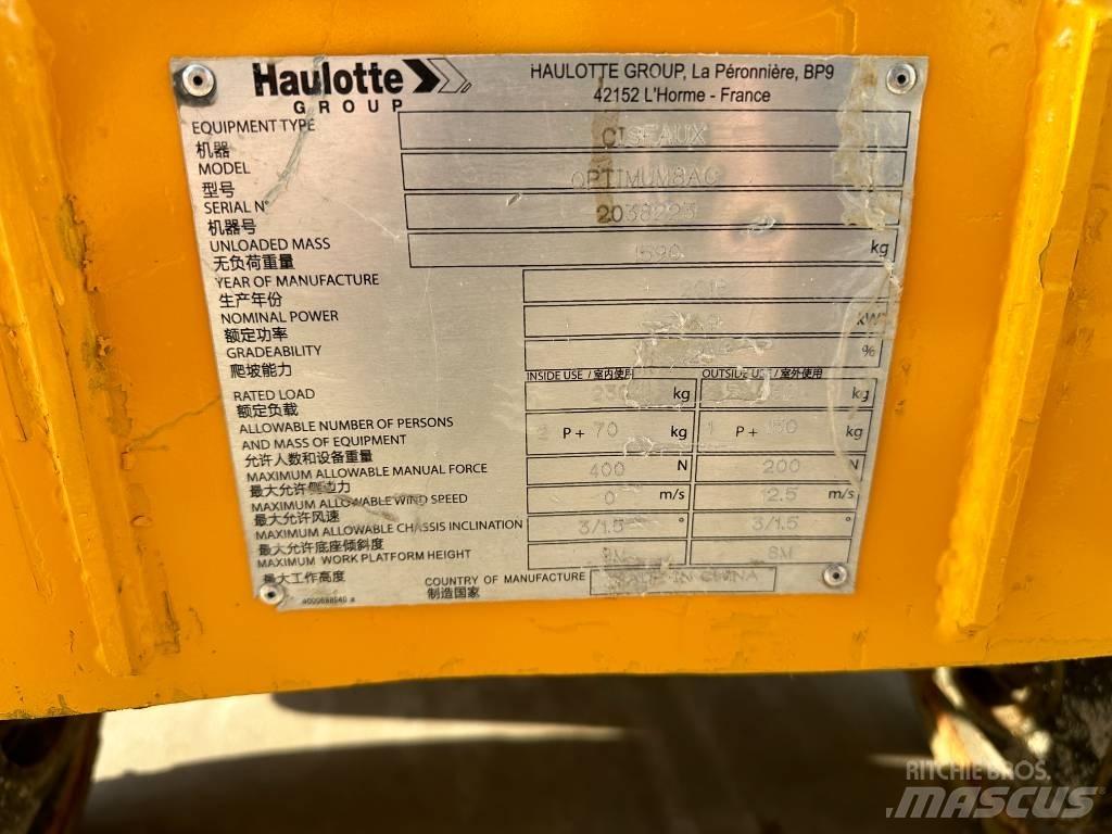 Haulotte OPTIMUM 8 Nůžková zvedací plošina
