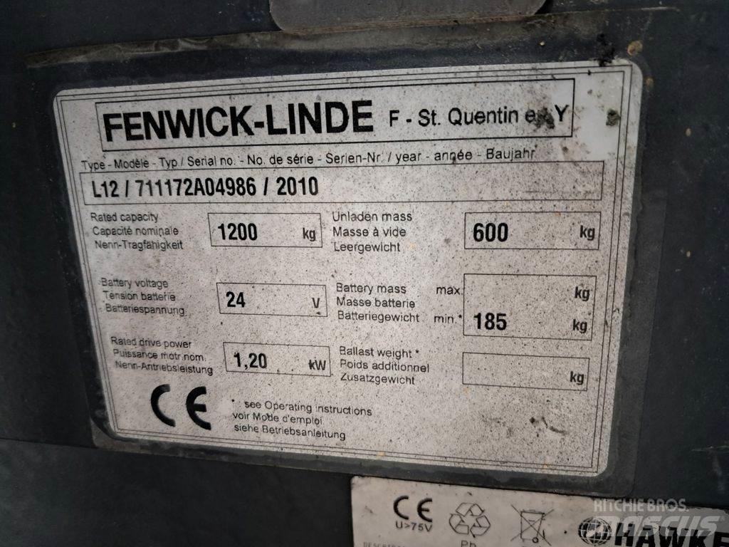 Linde L12 Ručně vedené vysokozdvižné vozíky