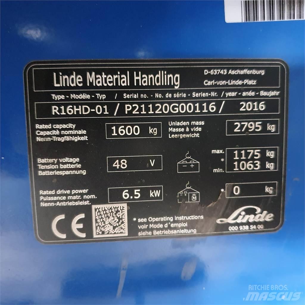 Linde R16HD Retraky
