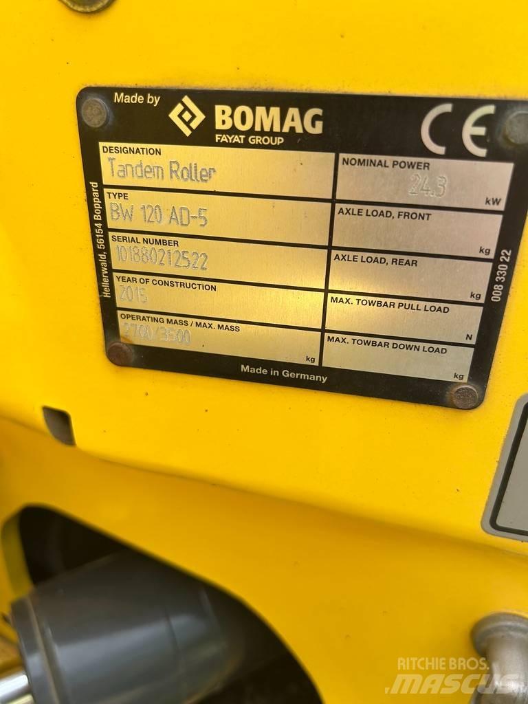 Bomag BW 120 AD-5 Tandemové válce