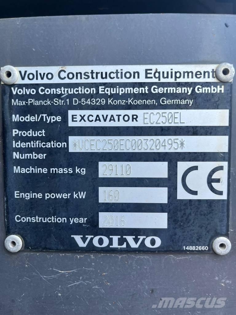 Volvo EC 250 E Pásová rýpadla