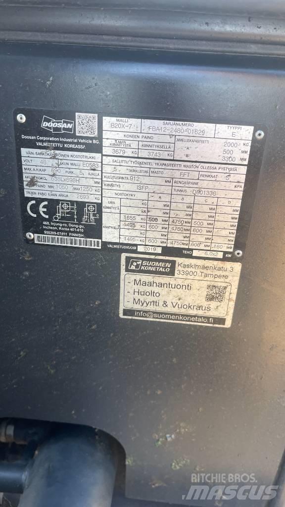 Doosan B20X-7 Akumulátorové vozíky