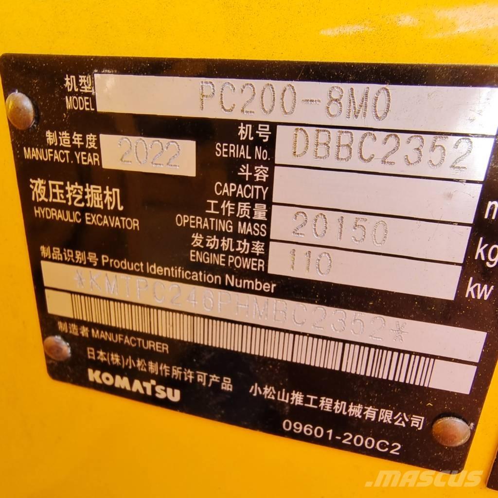 Komatsu PC 200 Pásová rýpadla