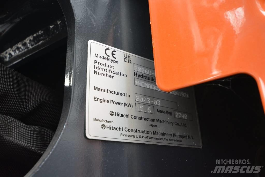 Hitachi ZX 26 U-6 Mini rýpadla < 7t
